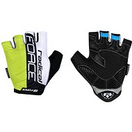 Force RADICAL, Fluo-White-Black, M - Cycling Gloves