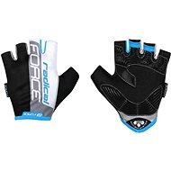 Force RADICAL, Black-White-Blue, L - Cycling Gloves