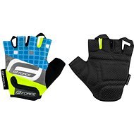 Force SQUARE, Fluo-Blue - Cycling Gloves
