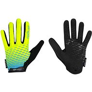 Force KID MTB ANGLE, Fluo-Blue, L - Cycling Gloves