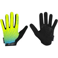 Force MTB ANGLE, Fluo-Blue, L - Cycling Gloves