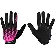 Force MTB ANGLE, Pink-Black, L - Cycling Gloves