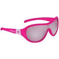 FORCE POKEY gyermek szemüveg, rózsaszín-fehér, fekete lencse - Kerékpáros szemüveg