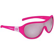 FORCE POKEY children's sunglasses, pink and white, black lenses - Cycling Glasses