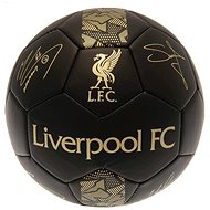 Ouky Liverpool FC, black, golden emblem, signatures, size 5 - Football 