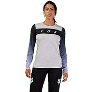 Fox W Flexair Ls Race Jersey Vintage White - Cycling Jersey