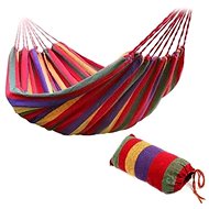 KIK KX9081 Hammock hammock 190 × 80cm red stripes - Hammock