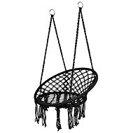 Malatec 10369 Hanging chair with fringe black - Hanging Chair