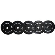 Rubber disc BUMPER TUNTURI 5 kg, black - Gym Weight