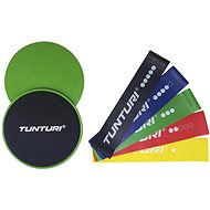 TUNTURI Resistance & Core Slider Set - Resistance Band