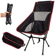 Verk 01676 Camping folding chair black red - Camping Chair