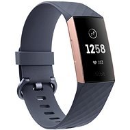 Fitbit Charge 3, Blue Grey/Rose-Gold, Aluminium - Fitness Tracker