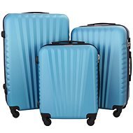 Gravitt Sada 3 Cestovních kufrů skořepinové, M/L/XL světle modrá - Case Set