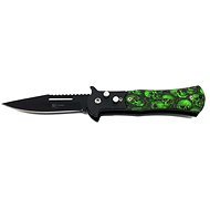 Verk 01890 Closing knife skull green-black - Pocket Knife