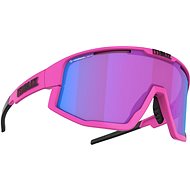 Bliz FUSION NANO OPTICS Matt Neon Pink Nordic Light Begonia - Violet w Blue Multi Cat.2 - Cycling Glasses