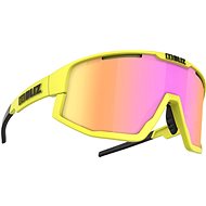 Bliz FUSION Matt Neon Yellow Brown w Purple Multi Cat.3 - Cycling Glasses