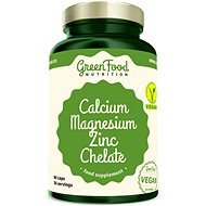 GreenFood Nutrition Calcium Magnesium Zinc Chelate, 90 Capsules - Minerals