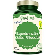 GreenFood Nutrition Magnesium & Zinc Chelate + Vitamin D3, 90 Capsules - Minerals
