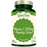 GreenFood Nutrition Vitamín C 1 000 mg + Extrakt zo šípok 60 kapsúl - Vitamín C