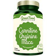 GreenFood Nutrition Carnitin Arginin Maca 90 kapsúl - Spaľovač tukov