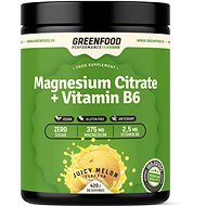 GreenFood Nutrition Performance Magnesium Citrate +Vitamin B6 Juicy melon 420g - Magnesium