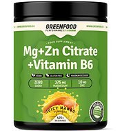 GreenFood Nutrition Performance MG+Zn Citrate + Vitamin B6 Juicy mango 420g - Minerals