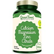 GreenFood Nutrition Calcium Magnesium Zinc Citrate 120cps - Minerals