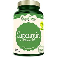 GreenFood Nutrition Curcuma + Vitamin D3 90 capsules - Dietary Supplement