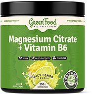 GreenFood Nutrition Magnesium Citrate + Vitamin B6 150 g, juicy lemon - Magnesium
