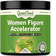 GreenFood Nutrition Women Figure Accelerator 240 g, juicy apple - Dietary Supplement