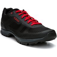 GIRO Gauge kerékpáros cipő, fekete/világos piros, 44-es - Kerékpáros cipő