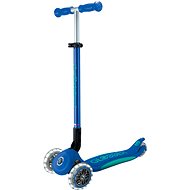 Globber Primo Foldable Plus Lights V2 Navy Blue Lighted Wheels - Children's Scooter