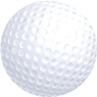 Wagner Vroubkovaný míč na minigolf bílý  - Golf Ball