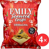 Emily Crispy seaweed, srirarcha 4 x 18 g - Healthy Crisps