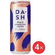 DASH Sparkling water peach 4 x 330 ml - Flavoured Water