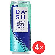 DASH Sparkling water cucumber with mint 4 x 330 ml - Flavoured Water