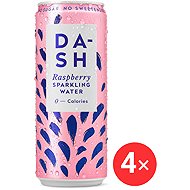 DASH Sparkling water raspberry 4 x 330 ml - Flavoured Water