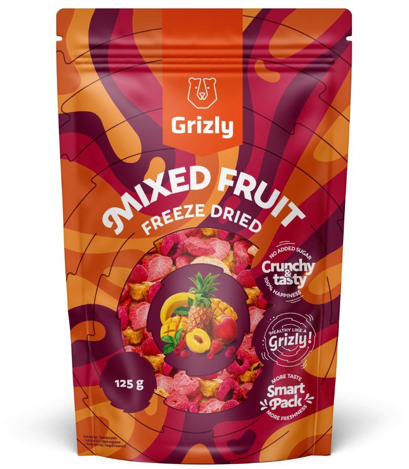 GRIZLY Lyo mix Six 125 g - Freeze-Dried Fruit