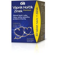 GS Vápnik Horčík Zinok Premium, 100 + 30 tabliet – darčekové balenie 2022 - Doplnok stravy