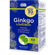 GS Ginkgo 60 mg with magnesium, 90 + 30 tablets - Ginkgo Biloba
