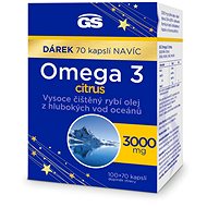 GS Omega 3 citrus, 100 + 70 extra capsules - Omega 3