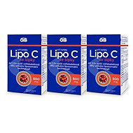 GS Vitamin Lipo C with rose hips 500 mg, 3x 100 capsules - Vitamin C