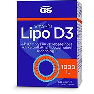 GS Vitamín Lipo D3, 1000 IU, 60 kapsúl - Vitamín D3