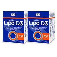 GS Vitamin Lipo D3, 1000 IU, 2 × 60 capsules - Vitamin D3