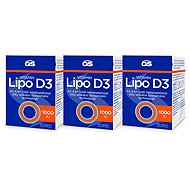 GS Vitamin Lipo D3, 1000 IU, 3x 60 capsules - Vitamin D3