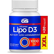 GS Vitamin Lipo D3, 1000 IU, 60 + 20 capsules - Vitamin D3