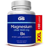 GS Magnesium Citrate 1340 mg B6, 100 + 30 tablets - Magnesium