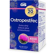 GS Milk Thistle 6500 mg, 60 + 20 tablets - Milk Thistle
