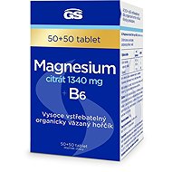 GS Magnesium Citrate 1340 mg + B6, 50 + 50 tablets - Magnesium