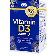 GS vitamin D3 2000 IU, 90+30 kapslí - Vitamin D3